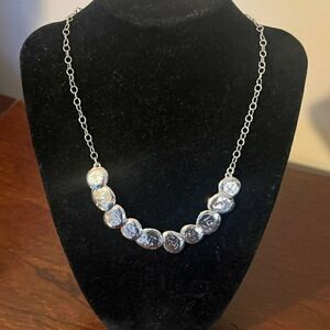 Silpada Silver Textured Necklace